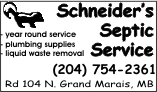 schneider's septic ad