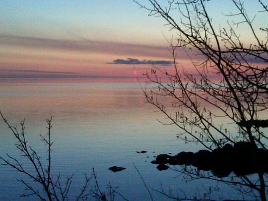 Open water on the lake, at last